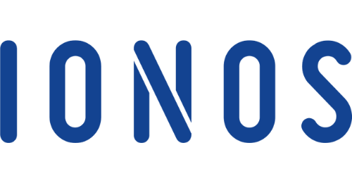 IONOS-Logo in dunkelblauer Schrift als Lösung von DigiAds44