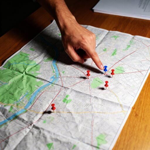 DigiAds44 Hilfe KMU - Lokale Pins Karte kleine Unternehmen Duisburg