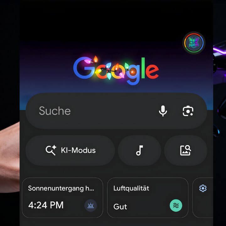 Google Suche Duisburg KI-Modus Sonnenuntergang DigiAds44