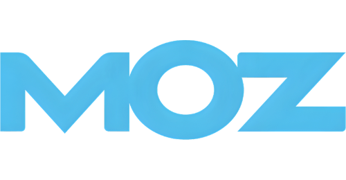 Moz SEO-Logo in hellblauer Schrift als Lösung von DigiAds44